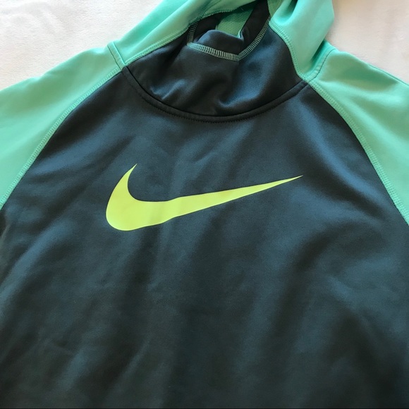 Nike hoodie grey/ neon green - Picture 2 of 3